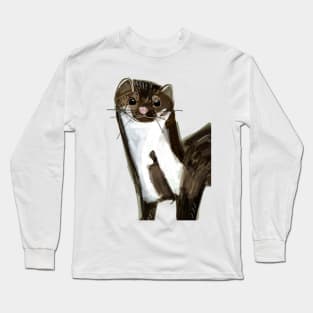 Sweet Stone Marten ( Martes foina ) Long Sleeve T-Shirt